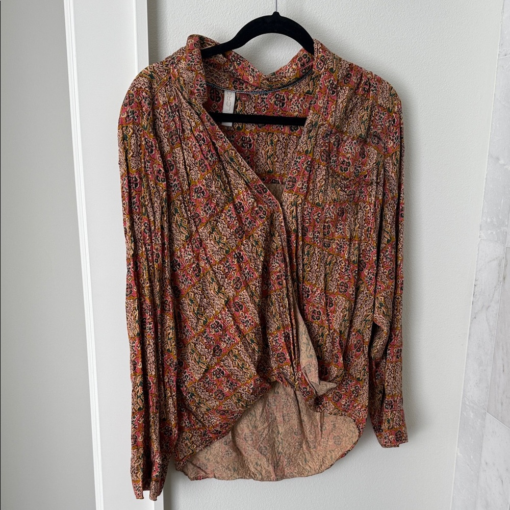 Pilcro Multicolor Floral Blouse